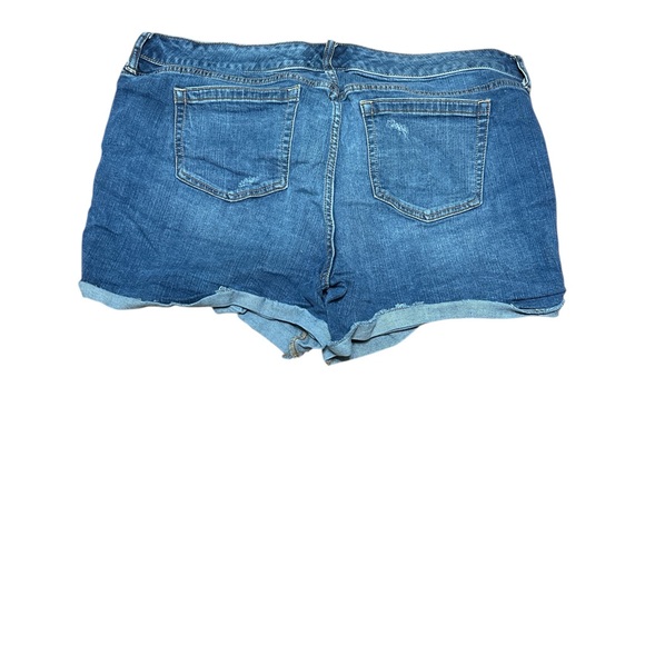 Torrid Distressed Blue Jean Shorts - Picture 2 of 3